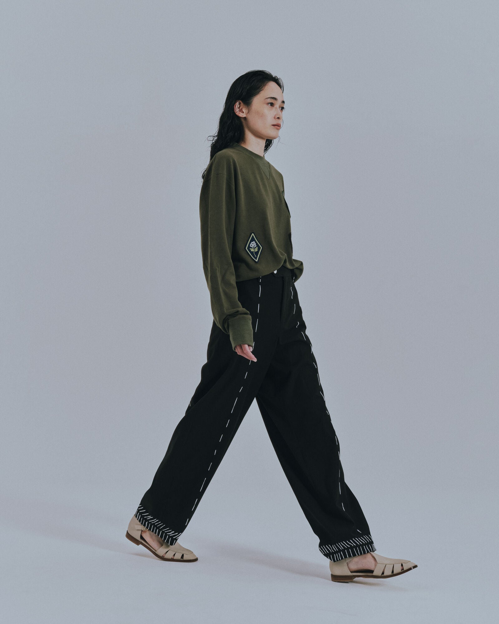 予約販売【27SS】スラックス_刺子 / Slacks_Sashiko