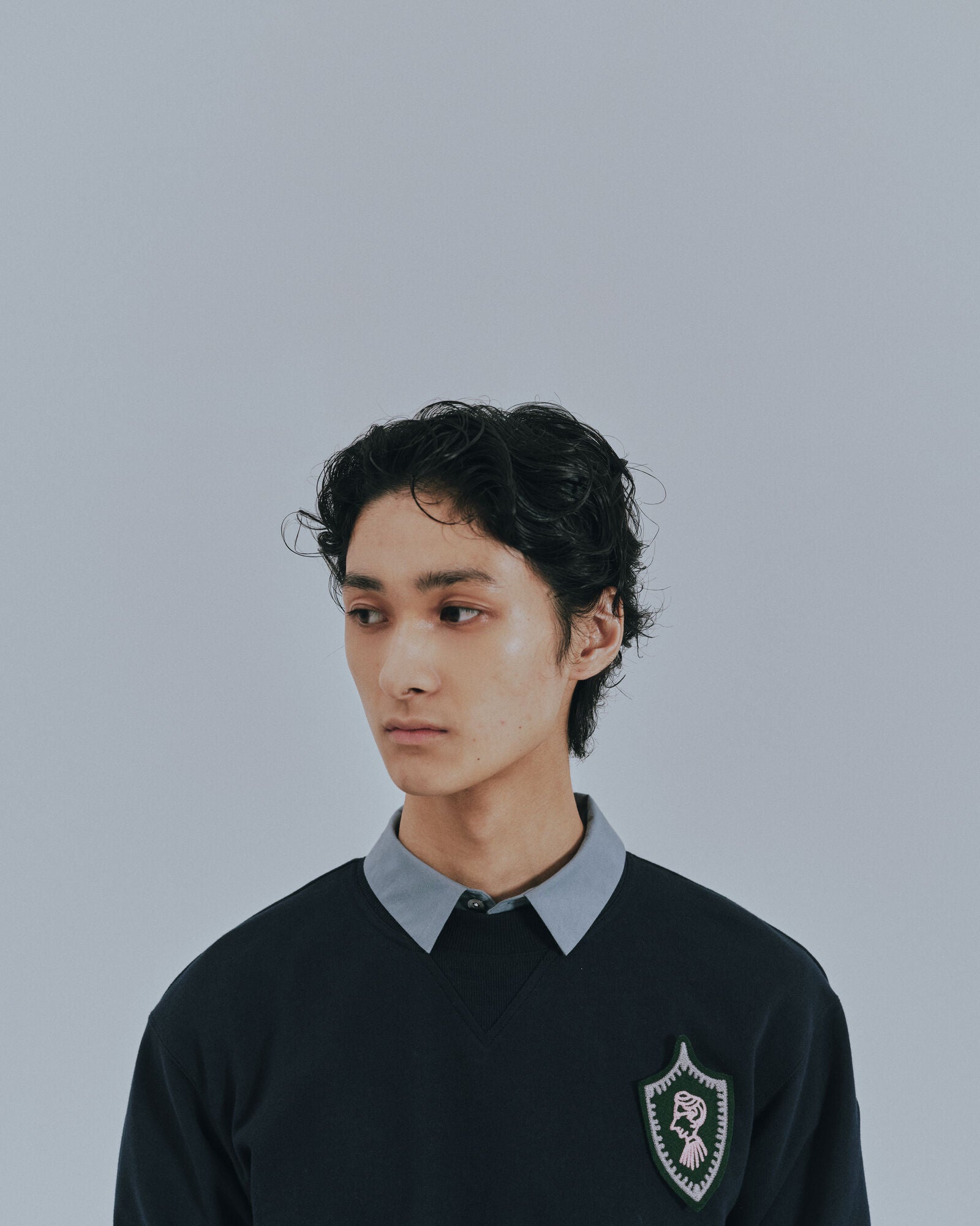 予約販売【27SS】クルーネックスウェット_ワッペン / Crew Neck Sweatshirt_Patch