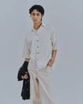 予約販売【27SS】開襟シャツ_無地 / Open Collar Shirt_Plain