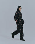 予約販売【27SS】スラックス_原反刺繍（こぶし） / Slacks_Fabric Embroidery（Kobushi）