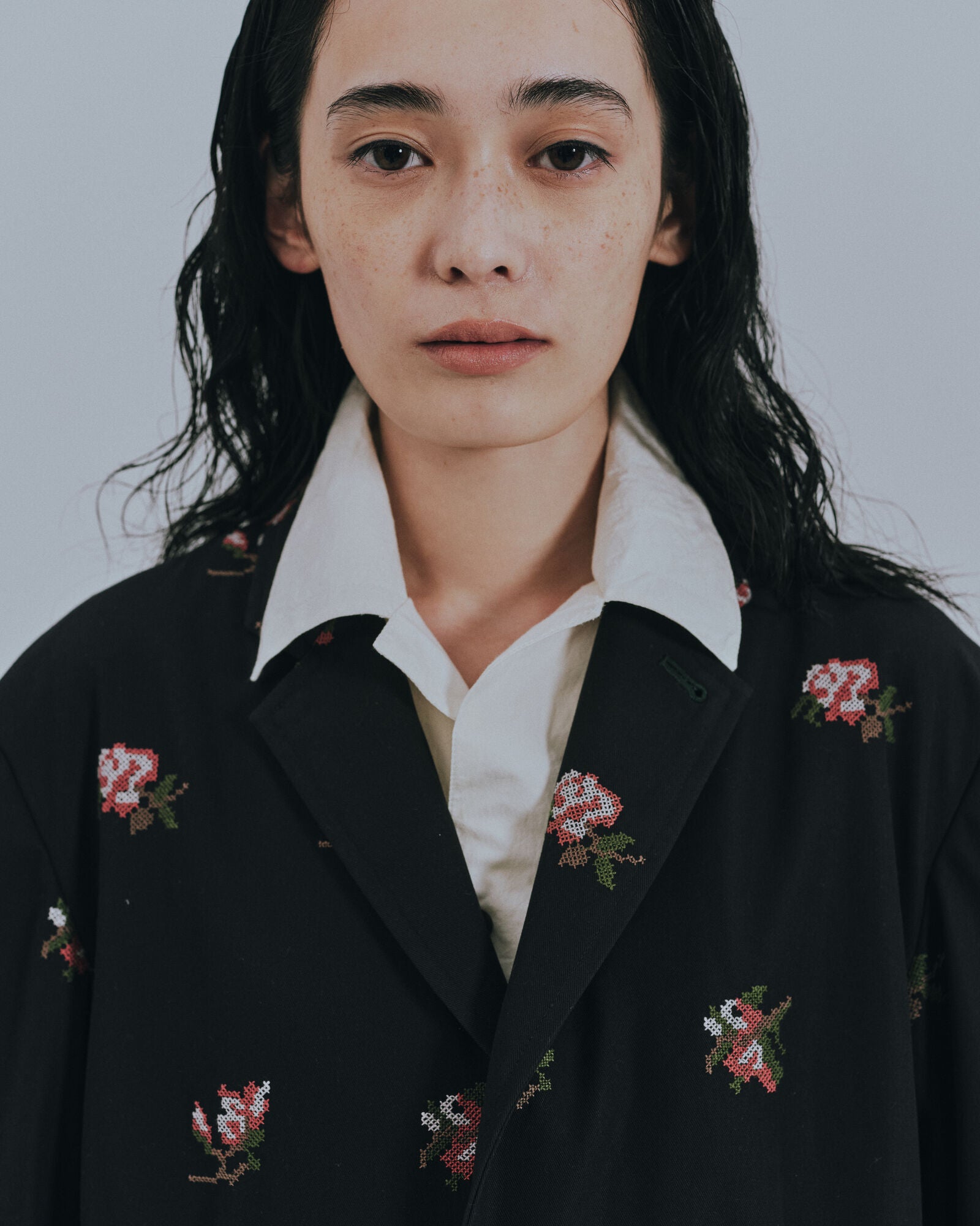 予約販売【27SS】一重ジャケット_原反刺繍（こぶし） / Unlined Jacket_Fabric Embroidery（Kobushi）