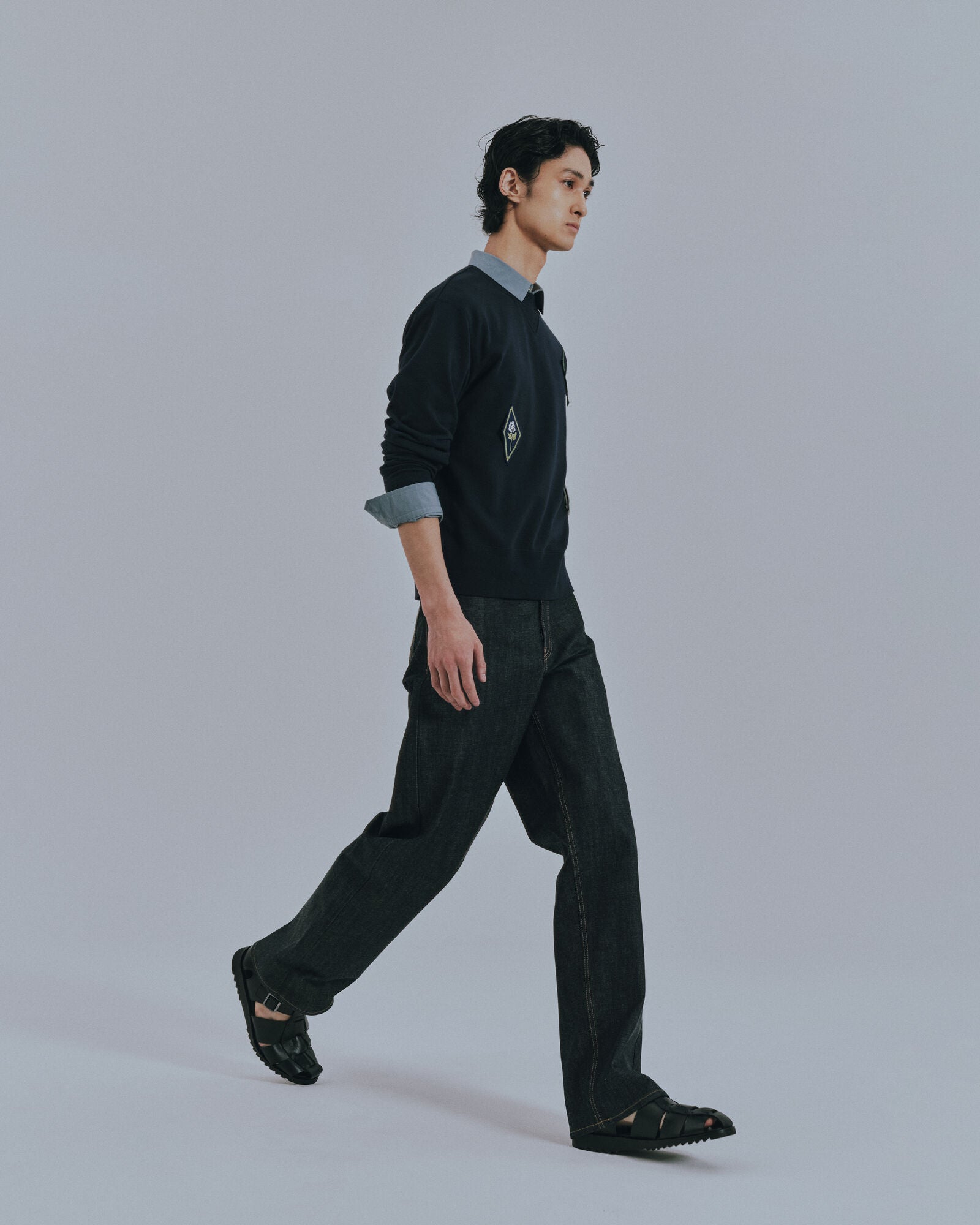 予約販売【27SS】クルーネックスウェット_ワッペン / Crew Neck Sweatshirt_Patch