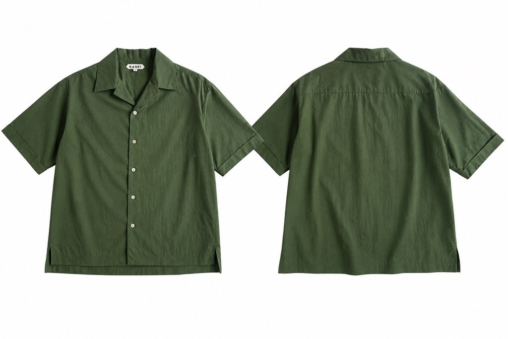 予約販売【27SS】開襟シャツ_無地 / Open Collar Shirt_Plain