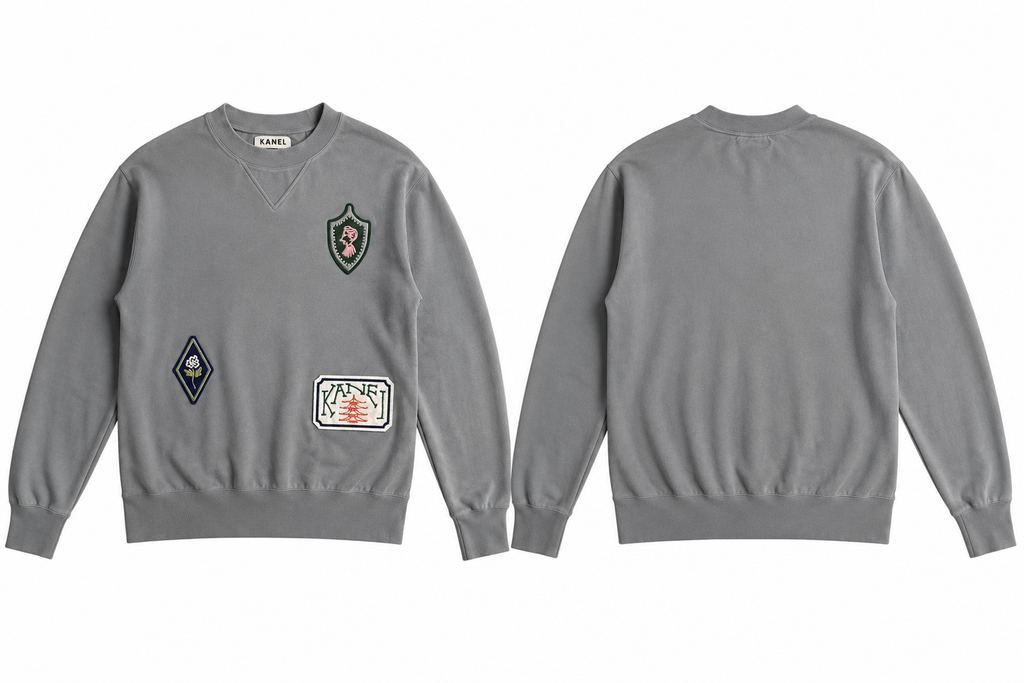 予約販売【27SS】クルーネックスウェット_ワッペン / Crew Neck Sweatshirt_Patch