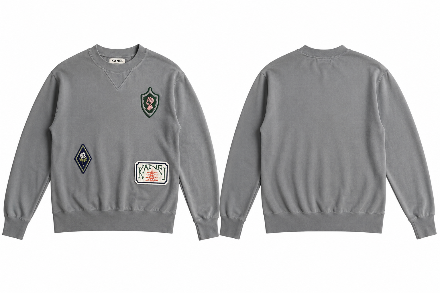 予約販売【27SS】クルーネックスウェット_ワッペン / Crew Neck Sweatshirt_Patch