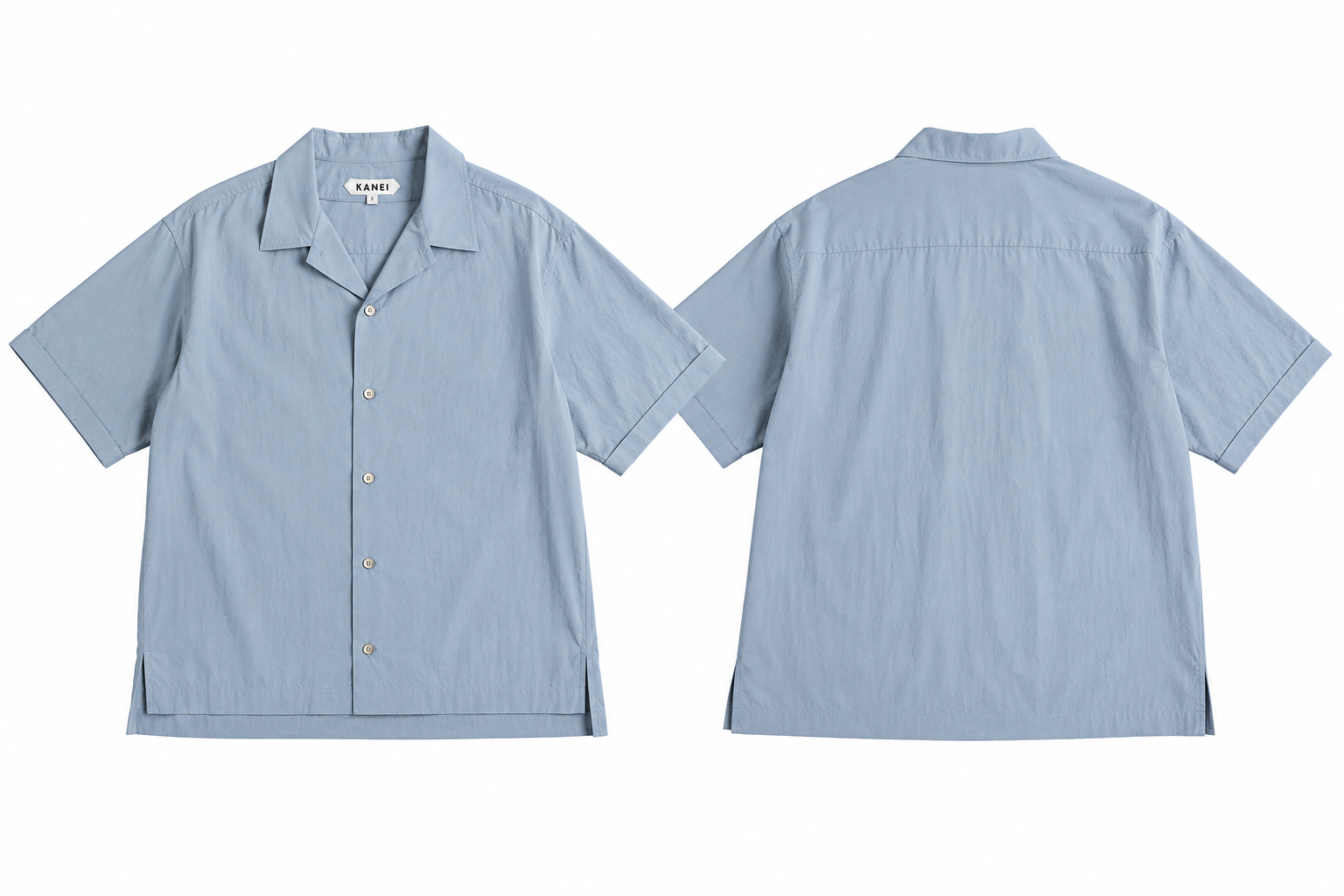 予約販売【27SS】開襟シャツ_無地 / Open Collar Shirt_Plain