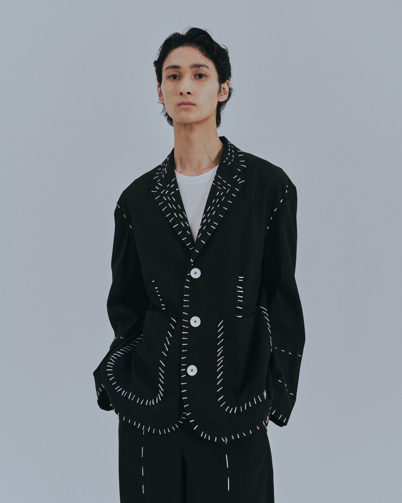 予約販売【27SS】一重ジャケット_刺子 / Unlined Jacket_Sashiko