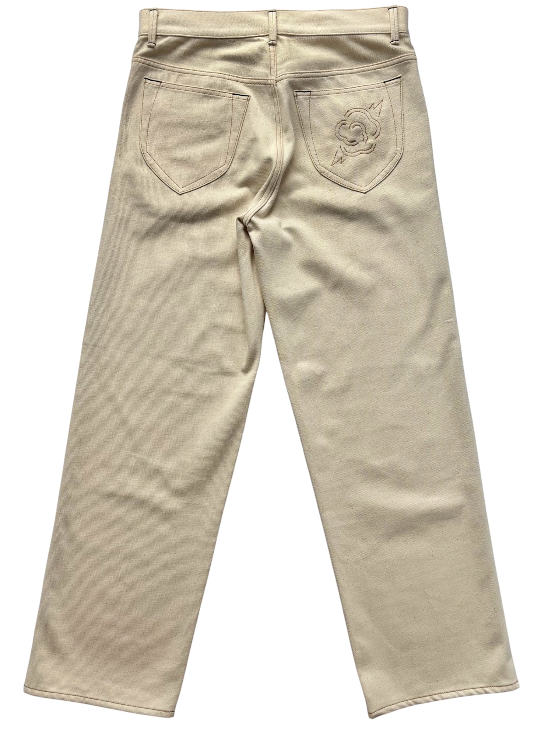 予約販売【継続品番】ホワイトデニムパンツ / White Denim Pants